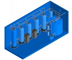 Станция водоподготовки Вагнер в грузовом контейнере- 20 м3/час - Промышленная водоочистка. Промышленная водоподготовка. Умягчение воды. Промышленный обратный осмос. Промышленное обезжелезивание воды.